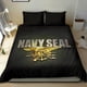 thumbnail image 2 of Juego de cama azul marino, 2 of 4