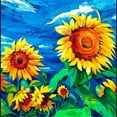 thumbnail image 3 of CafePress - Sunflowers Painting Long Sleeve T Shirt - Women's Long Sleeve Graphic Tee Casual Fit, 3 of 4