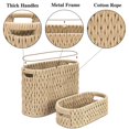 thumbnail image 2 of Cestas De Almacenamiento De Papel Higiénico Boho, Cestas De Baño Tejidas Con Cuerda De Algodón, Juego De 2 Soportes De Papel Higiénico De Pie Para 6 Mega Rollos De Contenedores De Almacenamiento Para, 2 of 4