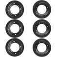 thumbnail image 1 of Paquete de 6 herrajes Lazy Susan de 8'', cojinetes giratorios de 5/16'' de espesor para mesa giratoria, estantería, bandeja para servir, estantes de esquina, cocina, torre de DVD, zapatero, color, 1 of 7