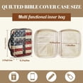 thumbnail image 5 of TSOVTHRID Cross American Flag Print Women Mens Bible Case, Bible Book Cover Quilted, Lightweight Bible Bag Practical Carrying Book Case with Multi Pockets, Christian Gift, 5 of 7