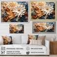 thumbnail image 4 of Designart "Whirlwind Patterns Blue and White Line Art" Modern Canvas Wall Art, 4 of 5