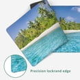thumbnail image 2 of Large Mouse Pad Tropical Island Beach Landscape Extended Gaming Mouse Pad Desk Mat Stitched Edges Mousepad Non-Slip Rubber Base Keyboard Pad for Laptop Computer PC 35.4 x 15.7 inches, 2 of 5