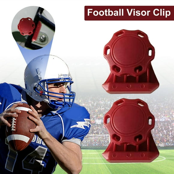 Meileang 2 Sets Football Visor Clips Helmet Screws Metal Football Helmet Repair Kit Fasteners Accessories for Football Visor