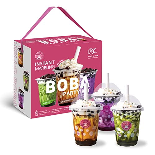 O's Bubble Tea Kit Boba Tea Kit Instant Marbling Boba Tea Party Kit