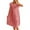 B-Watermelon Red, variant on Wyobmus Women's Ice Silk Pleated Nightgown Plus Size Sleep Dress Loose Cup Sleeve Sleepwear Solid Nightshirt A-Dark Blue
