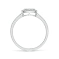 thumbnail image 2 of ANGARA Natural 0.11 Ct. Diamond Halo Ring in 14K White Gold for Women (Ring Size: 3), 2 of 9