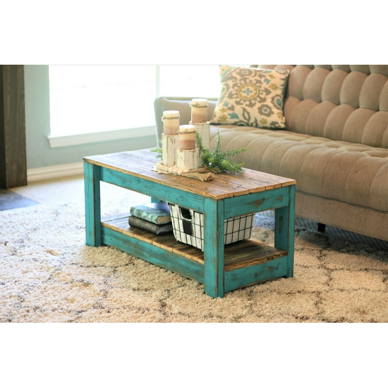 Table with shelves underneath deals
