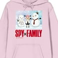 thumbnail image 2 of Spy X Family Anya Snowman Screenshot Long Sleeve Cradle Pink Men's Hooded Sweatshirt-Large, 2 of 3
