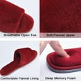 thumbnail image 3 of LORDFON Open Toe Womens Slippers Slip-On House Slippers with Memory Foam, 3 of 7