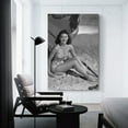 thumbnail image 3 of Actresses from North Carolina Ava Gardner Black And White Sexy Poster Poster Cool Artworks Painting Wall Art Canvas Prints Hanging Picture Home Decor Posters Gift 16x24inch(40x60cm), 3 of 6