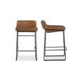 thumbnail image 7 of Moe's Home Collection Starlet Counter Stool Open Road Brown Leather-Set Of Two, 7 of 7