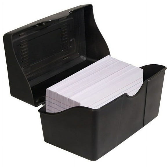 Advantus Index Card Holder - Plastic - 1 Each - Black | Bundle of 5