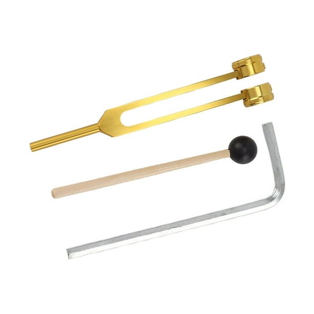 Diapasón, Vibración Estable Sonidos Claros Amplia Aplicación 128 Hz Juego De Diapasón De Tono Estándar Aleación De Aluminio Con Martillo Para La Familia