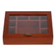 thumbnail image 4 of Vintage Wooden Jewelry Box with Acrylic Lid Multicompartment Storage Organizer for Rings Bracelets Gems 9 Compartments, 4 of 4