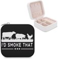 thumbnail image 1 of I'd Smoke That Patriot BBQ Barbeque Cook Chef 2 Jewelry Box,Portable Jewelry Storage Box,Travel Jewelry Case,Small Jewelry Boxes for Ring, Storage Holder Boxes, 1 of 7