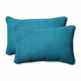 thumbnail image 1 of Pillow Perfect 600765 Outdoor & Indoor Rave Peacock Rectangular Throw Pillow, Set of 2 - Blue, 1 of 5