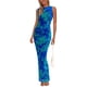 thumbnail image 1 of Vestido PRETTYGARDEN 2026 sin mangas ajustado maxi floral XXL, 1 of 7