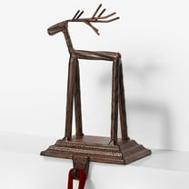 Personalization Mall Brown Reindeer Stocking Holder