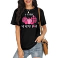 thumbnail image 3 of VILOVE Women Breast Cancer T-Shirt In October We Wear Pink Ribbon Shirts Pumpkin Graphic Tees Casual Halloween Tops, 3 of 8