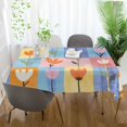 thumbnail image 3 of Yayeee Tablecloths 60" x 108" Rectangle Wrinkle Resistant Party Table Cover, Blue Flowers, 3 of 8