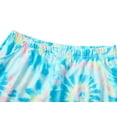thumbnail image 5 of Beezizac Trendy Tie Dye Blue Swirl Pajamas for Big/Teen Girls 2-Piece Soft Tank Top & Shorts PJ Jammies Set Size 10, 5 of 7
