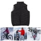 thumbnail image 5 of Chaqueta calefactable chaleco calefactable USB de alambre de fibra de carbono ligero a prueba de viento para actividades al aire libre, 5 of 8