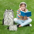 thumbnail image 7 of ALAZA Leaf Green School Backpack Lunch Box Set Student Bookbag, 7 of 7