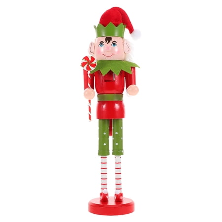 Raindrops Desktop Xmas Nutcracker Nutcracker Decoration Wooden Nutcracker Puppet Decor