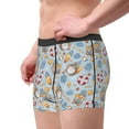 thumbnail image 2 of Balery Summer Time With Gnome Calzoncillos bóxer para hombre, ropa interior de algodón suave y transpirable con cinturilla de nailon-Small, 2 of 5