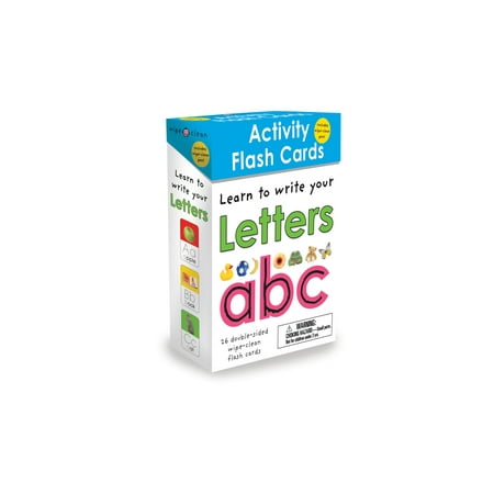 - Wipe-Clean: Activity Flash Cards Letters : 26 double-sided wipe-clean flash cards -- includes pen!
