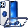 thumbnail image 1 of XINQIHANG for iPhone 13 Pro Max Case Clear with Ring Stand, Shockproof Protective Slim Lightweight Phone Case for iPhone 13 Pro Max 5G 6.7 Inch, Blue Clear, 1 of 6