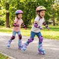 thumbnail image 2 of Babyjoy 4 Sizes Adjustable Quad Skates with Light-up Wheels&Safety Protection for Beginners 7C-9C, 2 of 9