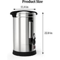 thumbnail image 3 of Historyli Cafetera comercial de acero inoxidable de 18 l,grande,con aislamiento de doble pared,preparación rápida,90 tazas., 3 of 7