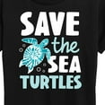 thumbnail image 3 of Instant Message - Save The Sea Turtles - Women's Short Sleeve Graphic T-Shirt, 3 of 6