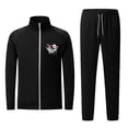 thumbnail image 2 of Wavsuf Sweatsuits 2pcs Sets Mens Jogger Set Long Motion Shirt Lightweight Sweatshirt and Sweatpants Black Size M, 2 of 4