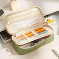 thumbnail image 1 of RXIRUCGD Singles Layer Hanging Rope Large Capacity Canvas Pencil Case Stationery Bag Multifunctional Pencil Case, 1 of 6