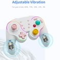 thumbnail image 3 of Manette Sans Fil avec Lumières RVB, gyroscope à 6 Axes, vibration à Double Moteur, Fonction Turbo, programmable, Convient pour Switch/OLED/PC/Android/iOS, avec base de Recharge Sans Fil, 3 of 9