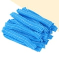 thumbnail image 4 of FELTECHELECTR 100 unidades de cofias desechables para el cabello, no tejidas, para uso médico, para hornear, maquillaje (azul), 4 of 6