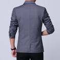 thumbnail image 2 of SWSMCLT Men's Business Long Sleeve Slim Fit Suit Jacket Casual Blazer Fitted Fall Semi Formal Suit Separate Grey 30, 2 of 4