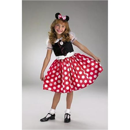 Minnie Mouse Girls Child Halloween Costume, One Size,