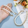 thumbnail image 3 of Cadenas con adornos para zapatos, 36 cm (14,17 pulgadas), pulsera de metal, decoración para botas con perlas, ideal para personalizar zapatos casuales., 3 of 9