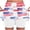 #553-Red, variant on Warop Women's Yoga Shorts with High Waist, Printed Running Skorts for Gym and Daily Wear