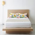 thumbnail image 6 of Yayeee Pillowcase Queen Size Set of 2 Satin Wrinkle Resistant Pillow Case, Retro Yellow Floral, 6 of 7