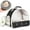 Black, variant on 2-Pack Guinea Pig Carrier and Burrowing Bed, Portable Small Animal Cage with Clear Window, Plush and Fluffy Hideaway Pet Bed for Piggies, Hamster