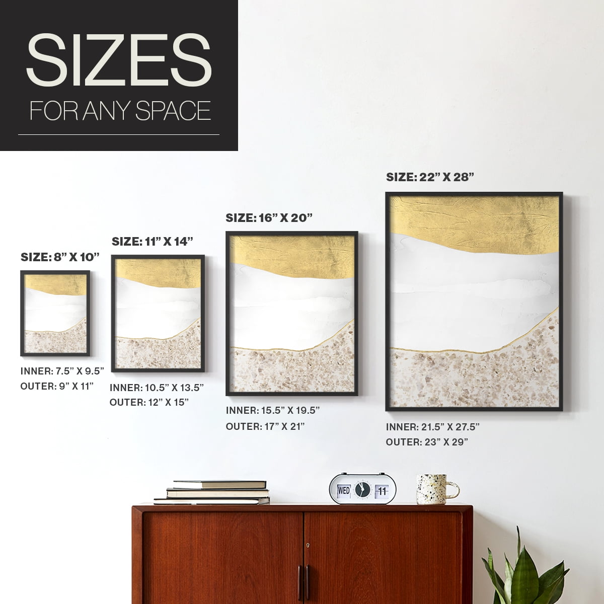 Whitestone II Framed Print in Black Solid Wood 11 x 14 Framed Print