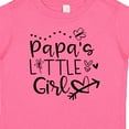 thumbnail image 4 of Inktastic Papa's Little Girl with Hearts Flower and Butterfly Girls Baby T-Shirt, 4 of 5