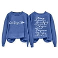 thumbnail image 3 of Bovemsi Womens Oversized Sweatshirt Text Graphic Crewneck Winter Pullover Cold Theme Tops for Women Trendy Blue M, 3 of 4