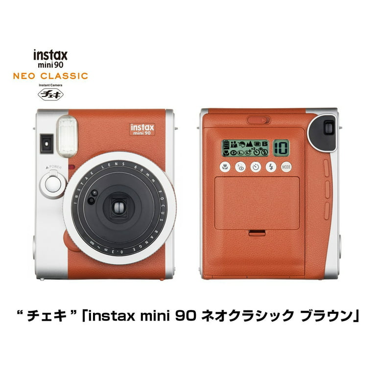 Fujifilm Instax Mini 90 Neo Classic Instant Film Camera (Brown) +