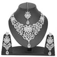 thumbnail image 5 of Sunsoul by Touchstone Indian Handcrafted Filigree Rhinestone Jewelry Silver Tone Necklace For Women., 5 of 7